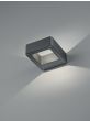 Απλίκα Επιτοίχια Ανθρακί 12xH4cm Εξ.Χώρου LED 3000Κ 4,5w 450lm Trio Lighting Reno 220760142