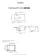 Νεροχύτης Ένθετος M78xΠ50 εκ.Γρανίτης Concrete Beton Schock Cristalite Manhattan 30180-1451
