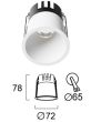 Χωνευτό Σποτ Λευκό D:72 Triac Dim Dylan Viokef 4311200-D1