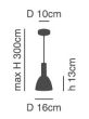 SE21-NM-4-MS2 ADEPT TUBE Nickel Matt Pendant Black Metal Shade+ HOMELIGHTING 77-8456