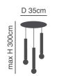 SE21-NM-5-3NM ADEPT TUBE NICKEL MAT Nickel Matt Pendant+ HOMELIGHTING 77-8662
