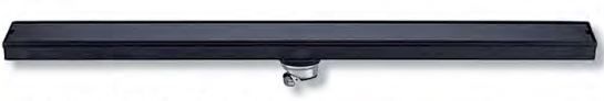 Σιφώνι Ντουσιέρας Γραμμικό Μαύρο 60cm 600x70x75mm S.S 304 Ravelli Minimal Black Matt 23046B