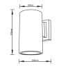 it-Lighting Candler E27 Up or Down Outdoor Light in Gray Color 80203734