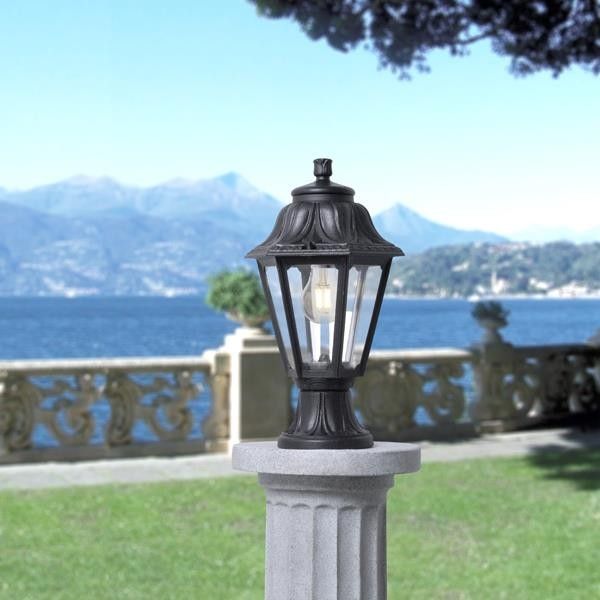 FUMAGALLI MIKROLOT ANNA ΦΑΝΑΡΑΚΙ 1xΕ27 220X385mm ΜΑΥΡΟ Eurolamp 145-26002
