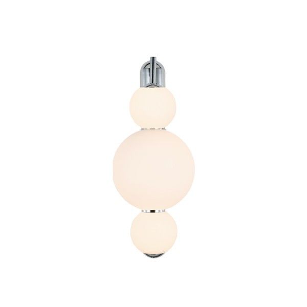 ΑΠΛΙΚΑ ΤΟΙΧΟΥ ΑΛΟΥΜΙΝΙΟ-ΓΥΑΛΙ LED 12.6W 1440Lm 3000K 450X240X185mm ΛΕΥΚΟ ARTE ILLUMINA BLOSSOM Eurolamp 144-15112