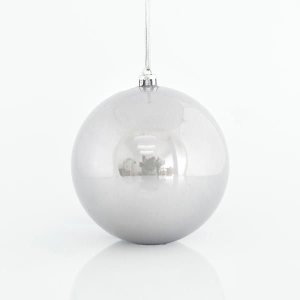ΠΛΑΣΤΙΚΗ ΜΠΑΛΑ, ΓΚΡΙ, ΠΕΡΛΑ, ΣΕΤ 6ΤΜΧ, 10cm Eurolamp 600-46437
