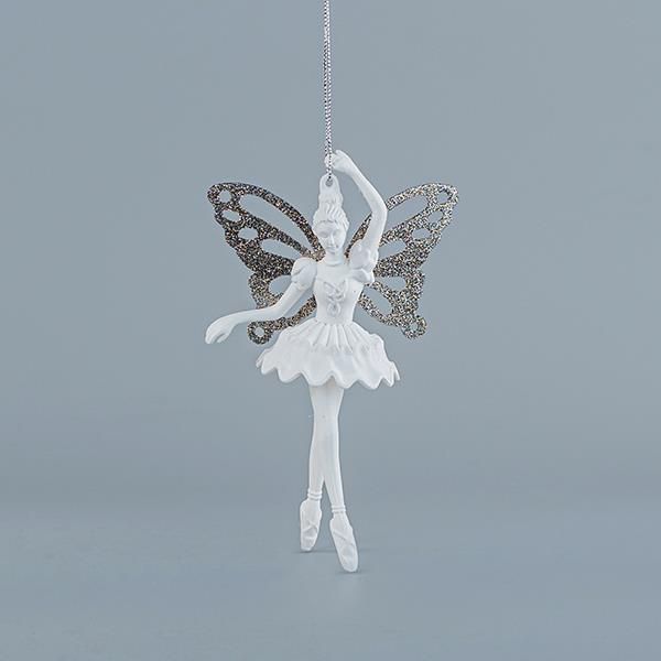 ΝΕΡΑΙΔΑ ΑΚΡΥΛΙΚΗ, ΜΕ ΓΚΡΙ ΦΤΕΡΑ, ΜΕ GLITTER, 9,7x15,7cm Eurolamp 600-44662