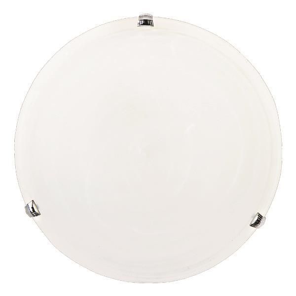 ΠΛΑΦΟΝΙΕΡΑ ΤΟΙΧΟΥ ΓΥΑΛΙ 1XΕ27 Max 15W Φ300mm ΛΕΥΚΟ-ΑΣΗΜΙ ARTE ILLUMINA ERIS Eurolamp 145-22411