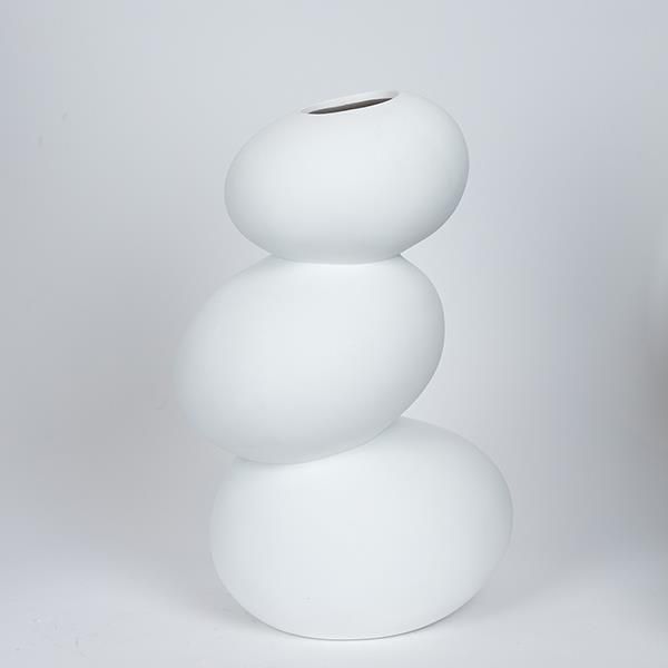 ΒΑΖΟ ΚΕΡΑΜΙΚΟ ΛΕΥΚΟ 21x17x32.2cm Eurolamp 752-20404