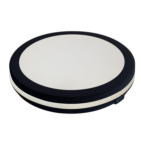 ΠΛΑΦΟΝΙΕΡΑ ΠΛΑΣΤΙΚΟ LED 40W 3600Lm 3CCT(3000-4000-6000K) Φ400X59mm ΜΑΥΡΟ ARTE ILLUMINA OBEN Eurolamp 144-51030