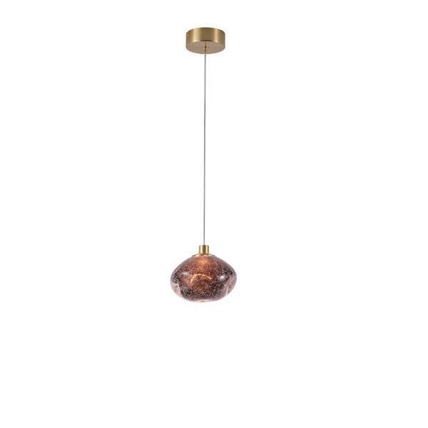 ΑΠΛΙΚΑ ΤΟΙΧΟΥ ΓΥΑΛΙ 4W 240Lm 3000K Φ17XH14 ΧΡΥΣΟ ARTE ILLUMINA CITRUS Eurolamp 144-18145