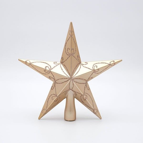 ΠΛΑΣΤΙΚΗ ΚΟΡΥΦΗ, ΣΑΜΠΑΝΙ, ΜΕ ΣΑΜΠΑΝΙ GLITTER, 20cm Eurolamp 600-47805