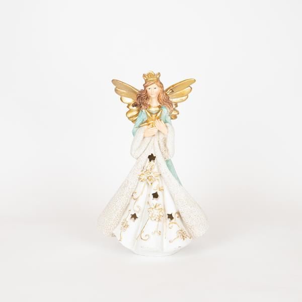 ΑΓΓΕΛΟΣ ΜΕ ΧΡΥΣΟ ΑΣΤΕΡΑΚΙ, 29.5cm Eurolamp 600-46493