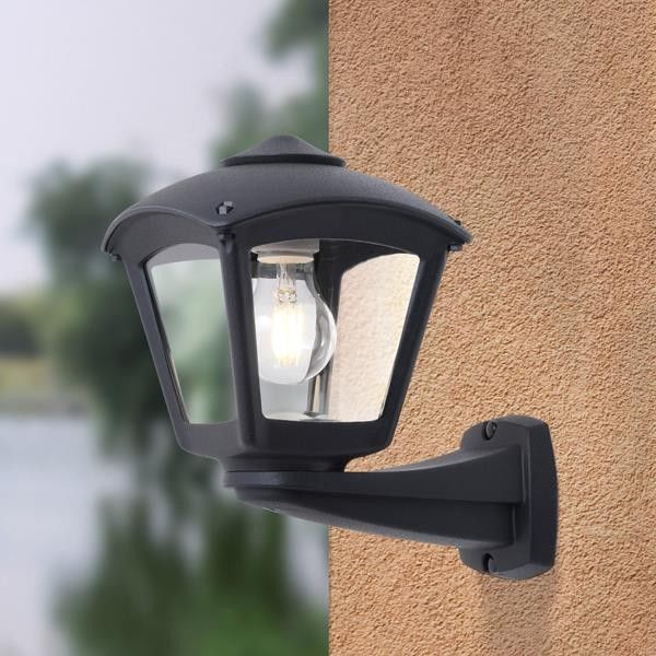 FUMAGALLI NARDO ROBY ΑΠΛΙΚΑ ΤΟΙΧΟΥ 1XΕ27 260X275mm ΜΑΥΡΗ Eurolamp 145-26070