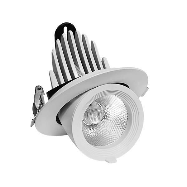 ΣΠΟΤ ΧΩΝΕΥΤΟ ΚΙΝΗΤΗ ΒΑΣΗ 30W 3CCT Φ134 ΛΕΥΚΟ PRO Eurolamp 145-65023