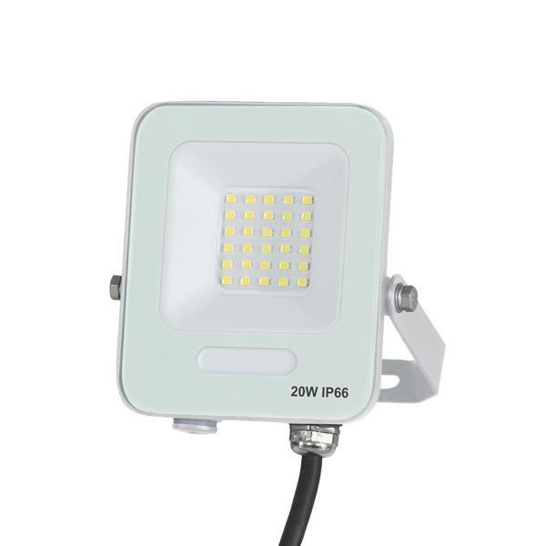 ΠΡΟΒΟΛΕΑΣ LED SMD 20W ΛΕΥΚΟΣ IP66 3000K PLUS Eurolamp 147-69035