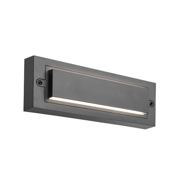 ΦΩΤΙΣΤΙΚΟ ΤΟΙΧΟΥ LED 6W 255X42X90 3CCT IP65 ΓΚΡΙ ARTE ILLUMINA SENARIO Eurolamp 145-52114