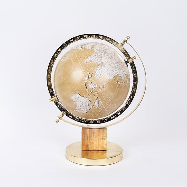 ΥΔΡΟΓΕΙΟΣ ΜΕΤΑΛΛΙΚΗ ΧΡΥΣΗ 23x23x35cm Eurolamp 752-19025