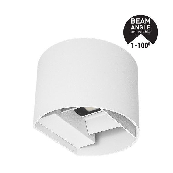 ΑΠΛΙΚΑ ΤΟΙΧΟΥ ΑΛΟΥΜΙΝΙΟΥ ΛΕΥΚΗ 10W 3CCT 135X115X100mm ME GLASS DIFUSER ARTE ILLUMINA Eurolamp 145-20253