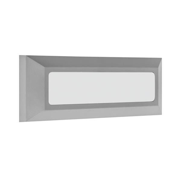 ΦΩΤΙΣΤΙΚΟ ΤΟΙΧΟΥ SLIM LED 4W IP65 230V 3CCT 230X80mm PRO ΓΚΡΙ ARTE ILLUMINA Eurolamp 145-52072