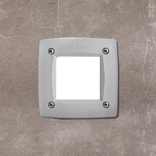 FUMAGALLI LETI 100 SQUARE ΑΠΛΙΚΑ ΤΟΙΧΟΥ ΤΕΤΡΑΓΩΝΗ ΧΩΝΕΥΤΗ 1ΧGX53 LED 3W 3CCT(3000K-4000K-6000K) ΓΚΡΙ ΟΠΑΛ Eurolamp 145-26420
