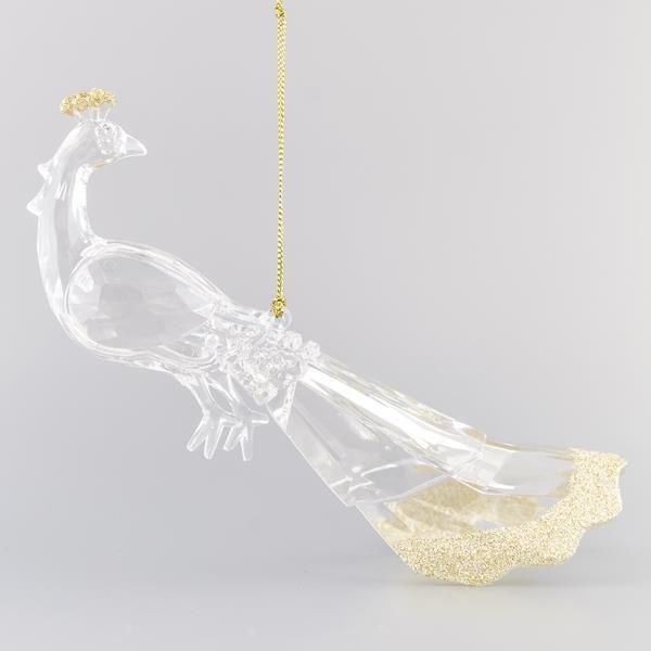 ΠΑΓΩΝΙ ΑΚΡΥΛΙΚΟ, ΜΕ ΧΡΥΣΟ GLITTER ΣΤΗΝ ΚΟΡΩΝΑ, 17,8cm Eurolamp 600-40685