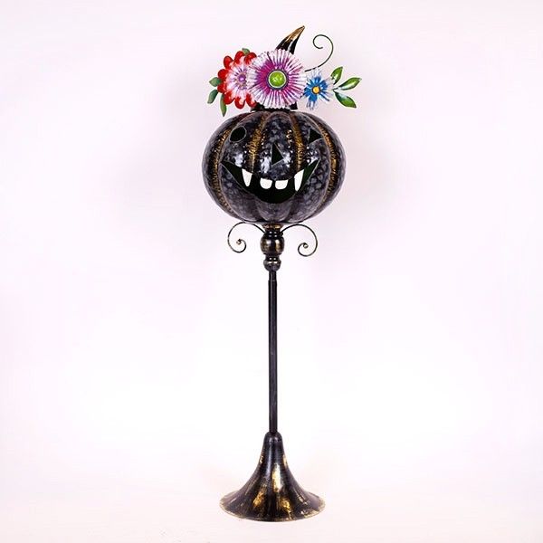ΜΕΤΑΛΛΙΚΟ STAND ΚΟΛΟΚΥΘΑ, HALLOWEEN, 85cm Eurolamp 600-47992
