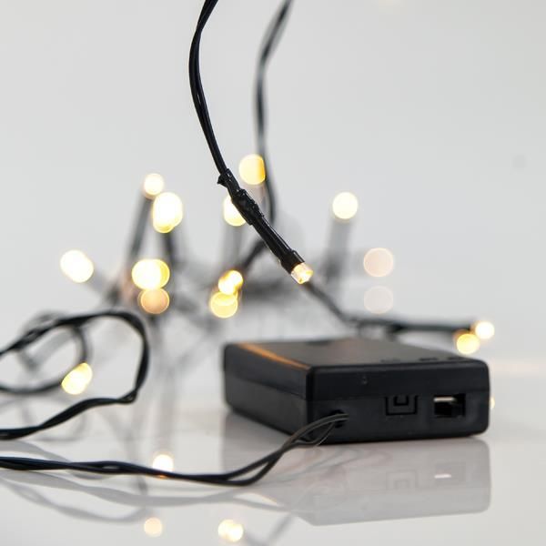 ΣΕΙΡΑ, 20 LED 5mm, ΜΠΑΤΑΡΙΑΣ 3xAA, ΠΡΑΣΙΝΟ PVC ΚΑΛΩΔΙΟ, ΘΕΡΜΟ ΛΕΥΚΟ LED ΑΝΑ 10cm, ΠΡΟΕΚΤΑΣΗ ΠΑΡΟΧΗΣ 50cm, IP20 Eurolamp 600-11141