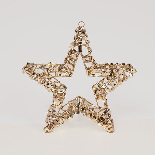 ΦΩΤΙΖΟΜΕΝΟ ΑΣΤΕΡΙ ΧΡΥΣΟ 50cm, 50 LED, ΜΠΑΤΑΡΙΑΣ 3XAA, TIMER, ΑΣΗΜΙ ΧΑΛΚΙΝΟ ΚΑΛΩΔΙΟ, ΘΕΡΜΟ ΛΕΥΚΟ LED, ΠΡΟΕΚΤΑΣΗ ΠΑΡΟΧΗΣ 30cm, IP20 Eurolamp 600-22580