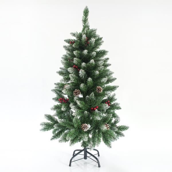 ΔΕΝΤΡΟ ΕΛΑΤΟ ΧΙΟΝΙΣΜΕΝΟ ΜΕ BERRY, 120cm Eurolamp 600-30169