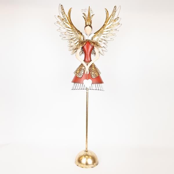 ΜΕΤΑΛΛΙΚΗ ΠΡΙΓΚΙΠΙΣΣΑ ΜΕ ΛΕΥΚΗ ΚΑΡΔΙΑ, 104.14cm Eurolamp 600-46484