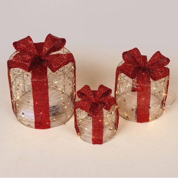 ΦΩΤΙΖΟΜΕΝΑ ΔΩΡΑ 15-20-25cm, 20/30/40 LED, ΜΠΑΤΑΡΙΑΣ 2xAA/3xAA, TIMER, ΧΡΥΣΟ ME KOKKINO ΦΙΟΓΚΟ, ΘΕΡΜΟ ΛΕΥΚΟ MINI LED, IP20 Eurolamp 600-47772