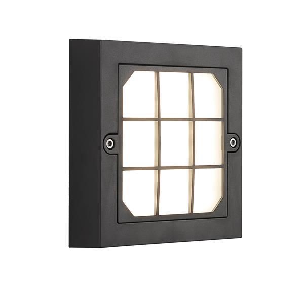 ΦΩΤΙΣΤΙΚΟ ΤΟΙΧΟΥ LED 6W 135X135X32 3CCT IP65 ΜΑΥΡΟ ARTE ILLUMINA SENARIO Eurolamp 145-52121