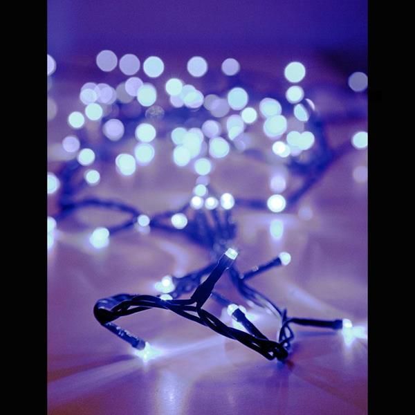 ΣΕΙΡΑ 100 LED ΜΕ ΠΡΟΓΡΑΜΜΑ, ΠΡΑΣΙΝΟ ΚΑΛΩΔΙΟ, ΛΕΥΚΟ LED ΑΝΑ 5cm. Eurolamp 009-490111