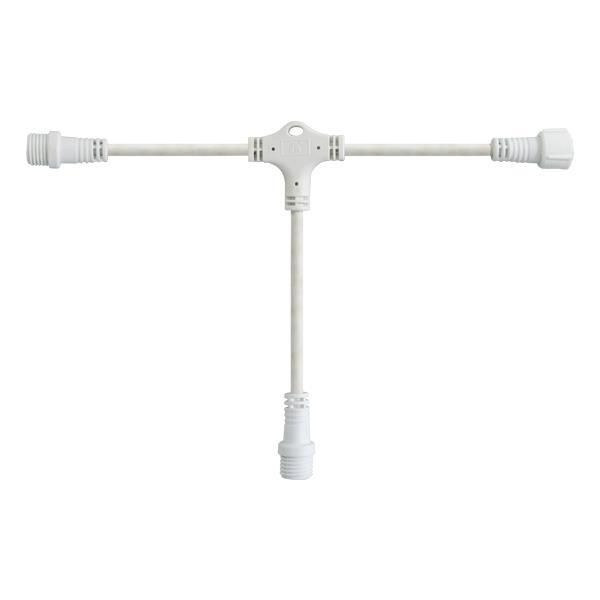 DIY, ΛΕΥΚΟ ΚΑΟΥΤΣΟΥΚ ΚΑΛΩΔΙΟ ΤΥΠΟΥ ΤΑΦ, 3 ΚΟΝΕΚΤΟΡΕΣ, 10cm, IP65 Eurolamp 600-11967