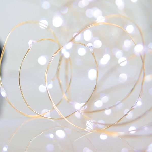 ΣΕΙΡΑ, 50 MINI LED, ΜΠΑΤΑΡΙΑΣ 3xAA, ΑΣΗΜΙ ΧΑΛΚΙΝΟ ΚΑΛΩΔΙΟ, ΛΕΥΚΟ LED ΑΝΑ 10cm, ΠΡΟΕΚΤΑΣΗ ΠΑΡΟΧΗΣ 10cm, IP20 Eurolamp 601-11723