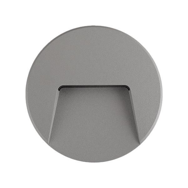 ΦΩΤΙΣΤΙΚΟ ΤΟΙΧΟΥ SLIM LED 3W IP65 230V 4000K Φ135mm ΓΚΡΙ PRO ARTE ILLUMINA Eurolamp 145-52094