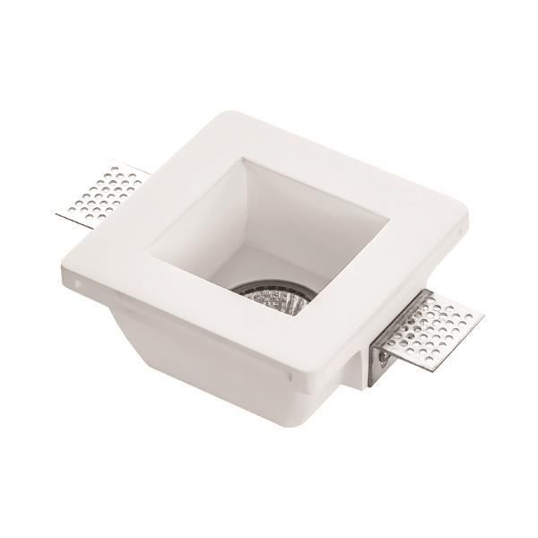 ΣΠΟΤ ΓΥΨΙΝΟ ΤΕΤΡΑΓΩΝΟ 1XGU10 120x120x62mm Eurolamp 147-53202