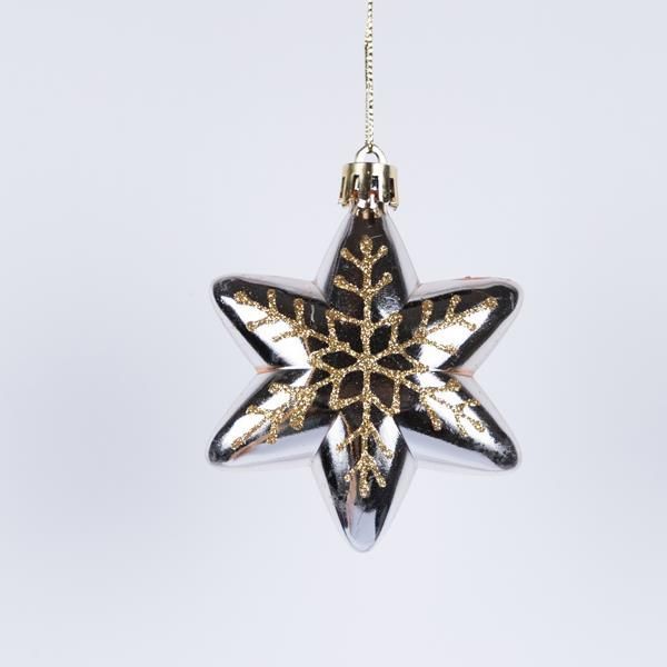ΑΣΤΕΡΑΚΙ, ΣΑΜΠΑΝΙ, ΣΕΤ 4ΤΜΧ, 5cm (TOP 120) Eurolamp 600-46548