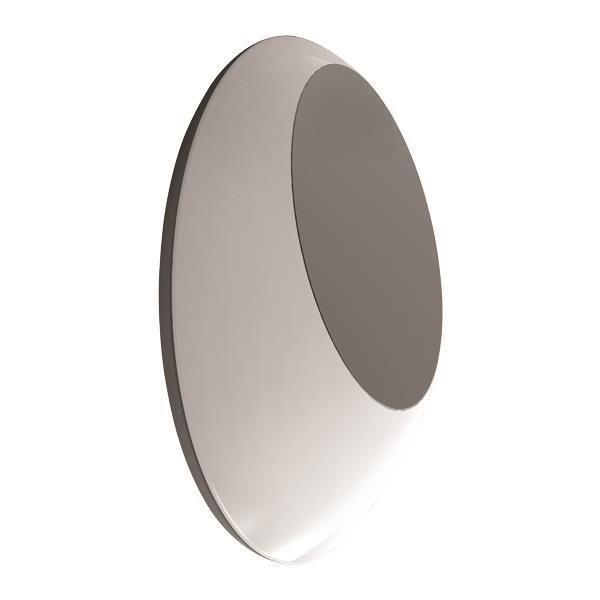ΑΠΛΙΚΑ ΤΟΙΧΟΥ ΟΒΑΛ LED 12W 1020Lm 169X219X55 IP54 ΓΚΡΙ PRO ARTE ILLUMINA Eurolamp 145-20208