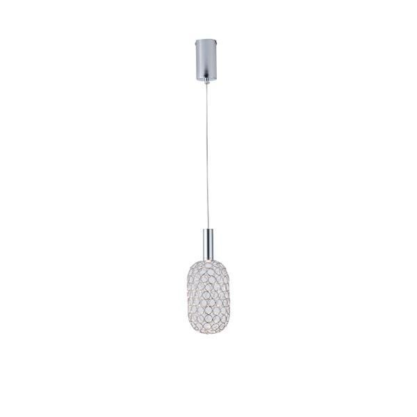 ΦΩΤΙΣΤΙΚΟ ΚΡΕΜΑΣΤΟ ΜΕΤΑΛΛΟ ΜΟΝΟΦΩΤΟ LED 6.3W 648Lm 3000K Φ130X1588mm ΑΣΗΜΙ ARTE ILLUMINA PERFORATO Eurolamp 144-15066