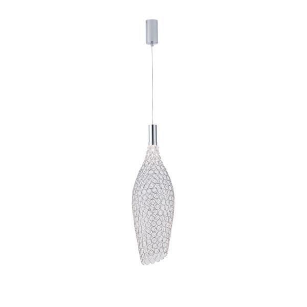 ΦΩΤΙΣΤΙΚΟ ΚΡΕΜΑΣΤΟ ΜΕΤΑΛΛΟ ΜΟΝΟΦΩΤΟ LED 7.6W 780Lm 3000K Φ200X1960mm ΑΣΗΜΙ ARTE ILLUMINA PERFORATO Eurolamp 144-15060