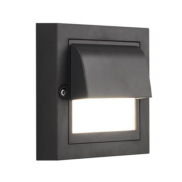 ΦΩΤΙΣΤΙΚΟ ΤΟΙΧΟΥ LED 6W 135X135X55 3CCT IP65 ΜΑΥΡΟ ARTE ILLUMINA SENARIO Eurolamp 145-52125
