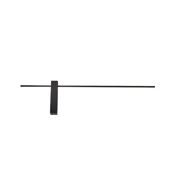 ΑΠΛΙΚΑ TOIXOY ΑΛΟΥΜΙΝΙΟ-ΜΕΤΑΛΛΟ-ΑΚΡΥΛΙΚΟ LED 10W 700Lm 3000K 800X200X40mm ΜΑΥΡΟ ARTE ILLUMINA CLIO Eurolamp 144-58021