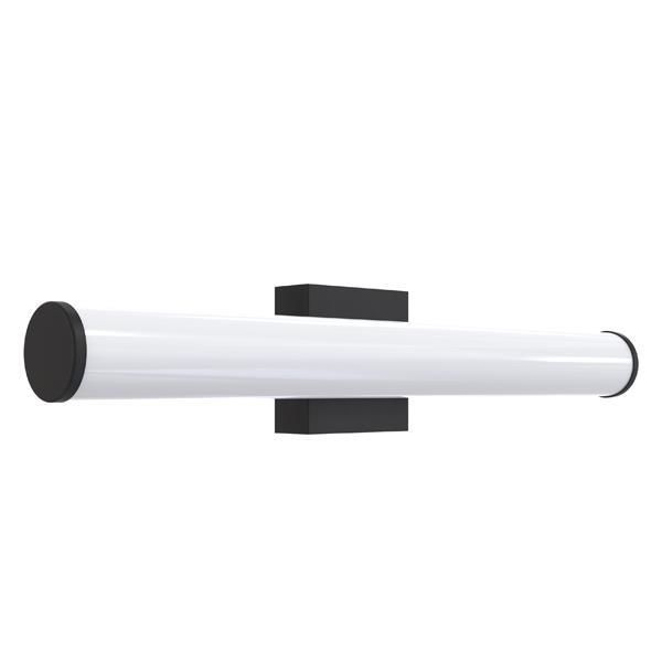 ΑΠΛΙΚΑ ΜΠΑΝΙΟΥ ΜΕΤΑΛΛΟ-ΠΛΑΣΤΙΚΟ ΟΒΑΛ LED 15W 1500Lm 3CCT(3000-4000-6000K) 600X102mm IP44 ΜΑΥΡO ARTE ILLUMINA PALΜ Eurolamp 144-80542