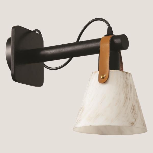 ΑΠΛΙΚΑ ΤΟΙΧΟΥ Ε27 310X150X170 ΛΕΥΚΟ-ΜΑΡΜΑΡΟ ARTE ILLUMINA Eurolamp 144-28003