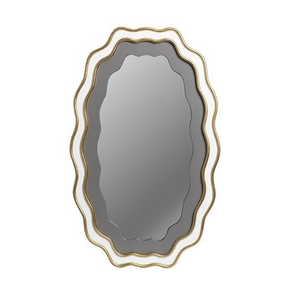 ΚΑΘΡΕΦΤΗΣ ΞΥΛΙΝΟΣ ΧΡΥΣΟΣ - ΛΕΥΚΟΣ 50x2.5x80cm Eurolamp 811-30014