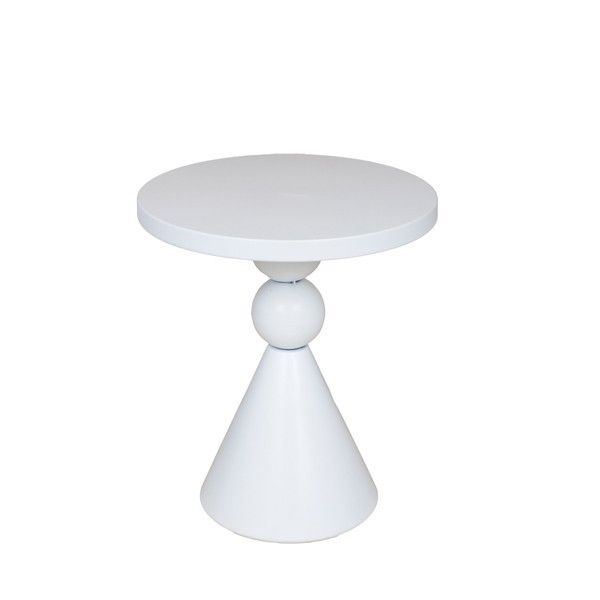 ΤΡΑΠΕΖΙ BOHΘΗΤΙΚΟ ΜΕΤΑΛΛΙΚΟ ΛΕΥΚΟ 35x35x40cm Eurolamp 810-00033