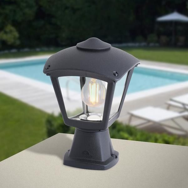 FUMAGALLI DISMA ROBY ΚΟΛΩΝΑΚΙ ΔΑΠΕΔΟΥ 1ΧΕ27 290X200mm ΜΑΥΡΟ Eurolamp 145-26073