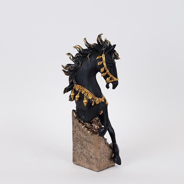 ΑΛΟΓΟ ΜΑΥΡΟ - ΧΡΥΣΟ 17x10x36cm Eurolamp 752-11632